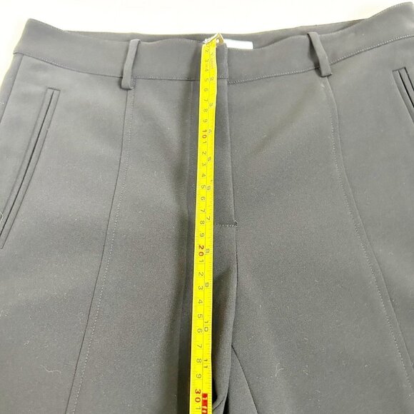 🌷SALE Alexander Wang Seamed Black Trousers Size 8 Ankle Zip - Picture 9 of 13